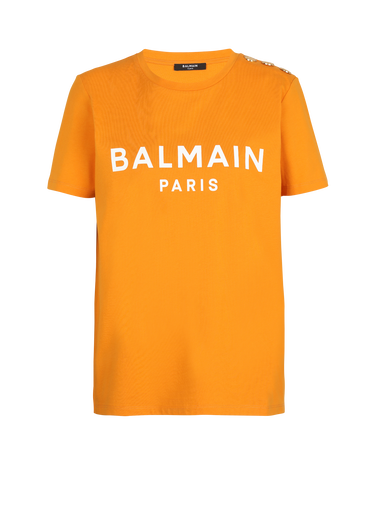 T-shirt en coton éco-responsable imprimé logo Balmain