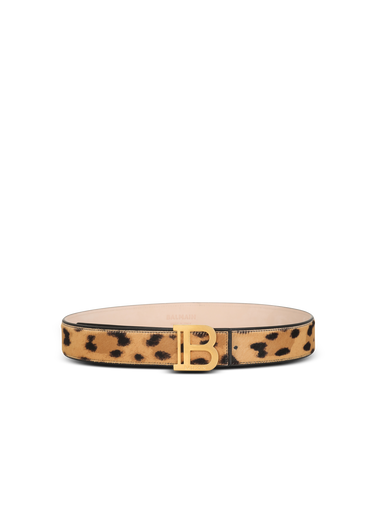 Ceinture B-Belt en cuir imprimé léopard