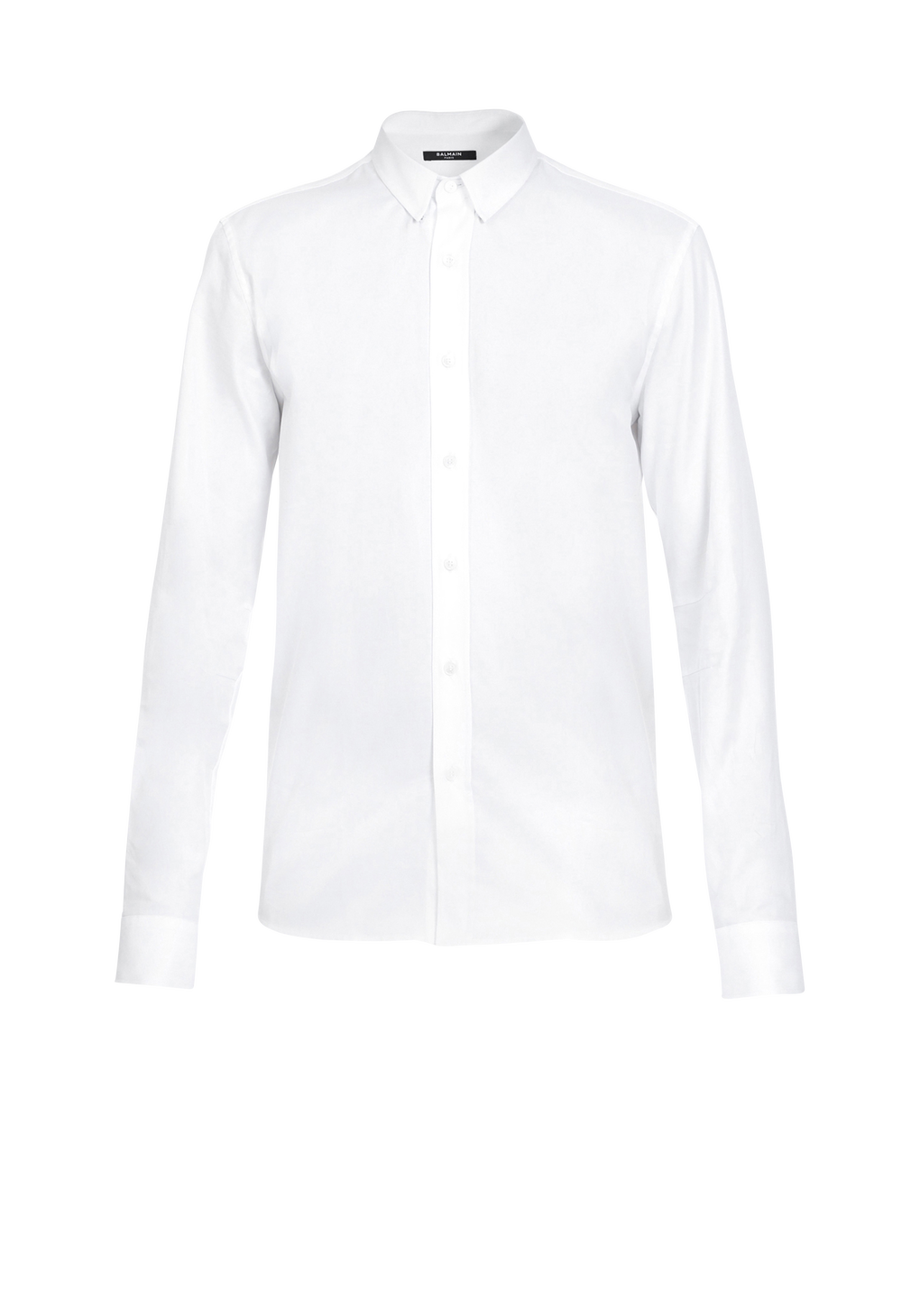 Chemise coupe ajustée en coto, blanc, hi-res
