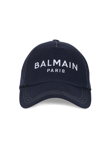 Casquette en coton avec logo Balmain Paris