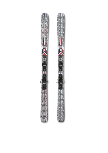 Balmain x Rossignol - Paire de skis Rossignol en bois à motif monogramme Balmain