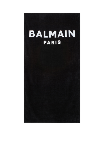 Serviette de plage avec logo Balmain imprimé